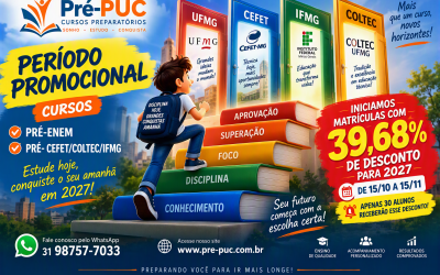 CEFET/COLTEC/IFMG/COLÉGIO MILITAR –  CURSO EXTENSIVO INÍCIO 08/08/2027