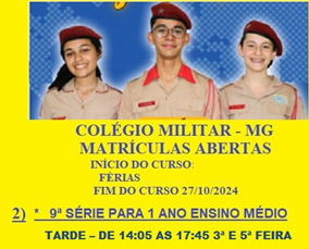 COLÉGIO MILITAR | Associação Pré-Puc e UFMG