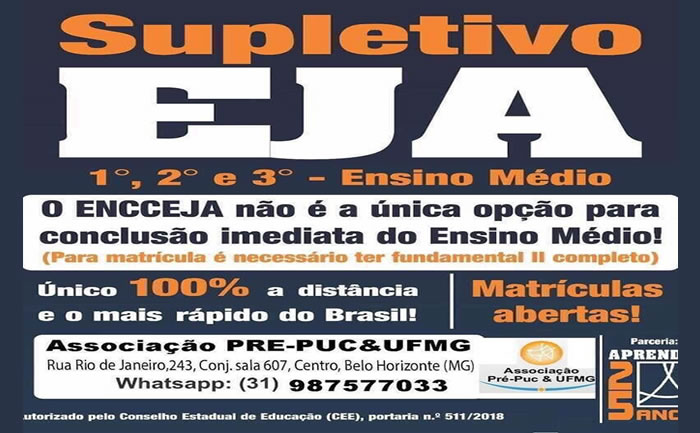 EJA Ensino Médio 2º e 3º Ano